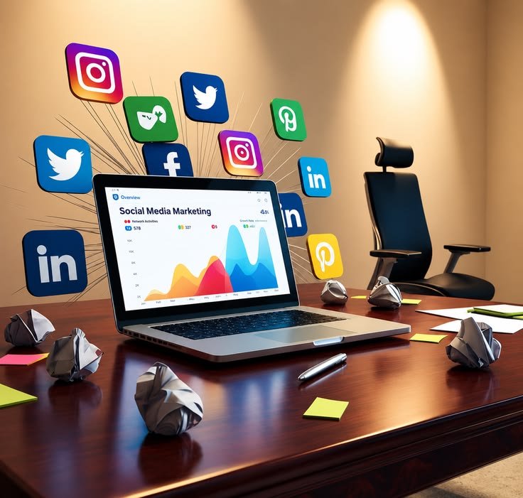 Social media marketing service workspace